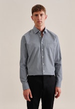 Non-iron Poplin Business Shirt in Regular with Kent-Collar in Green |  Seidensticker Onlineshop