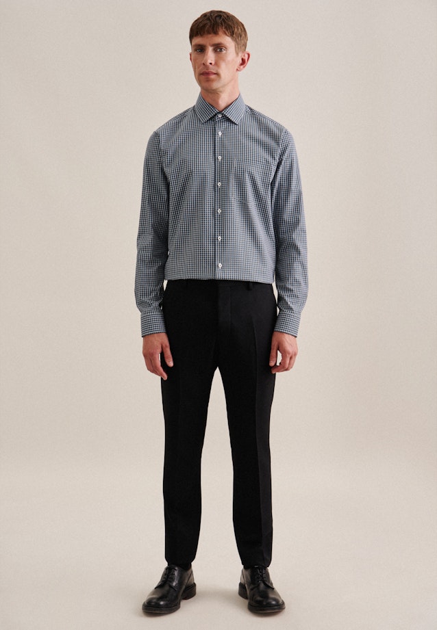 Regular Chemise d'affaires carreaux in Vert |  Seidensticker Onlineshop