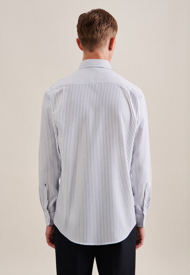 Regular Chemise d'affaires rayures in Bleu Moyen |  Seidensticker Onlineshop