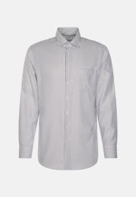 Non-iron Structure Business Shirt in Regular with Kent-Collar in Medium Blue |  Seidensticker Onlineshop