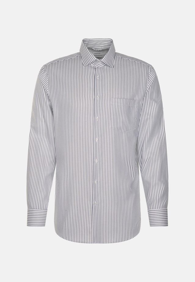 Regular Chemise d'affaires rayures in Bleu Moyen |  Seidensticker Onlineshop