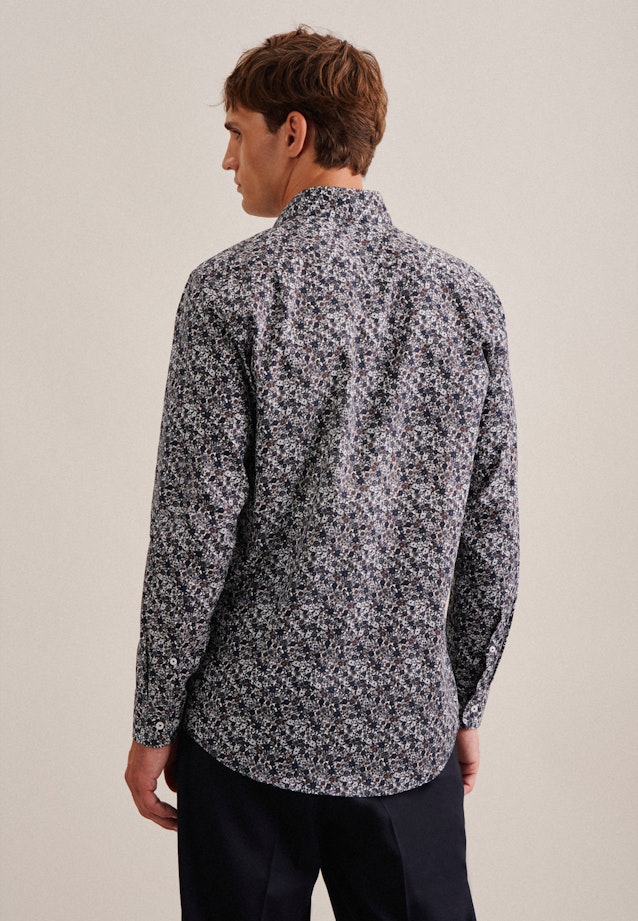 Regular Business Hemd Floral in Braun |  Seidensticker Onlineshop