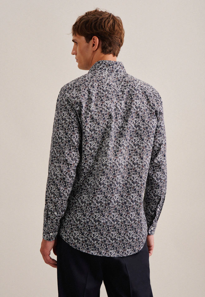 Regular Chemise d'affaires Floral dans Marron | Boutique en ligne Seidensticker