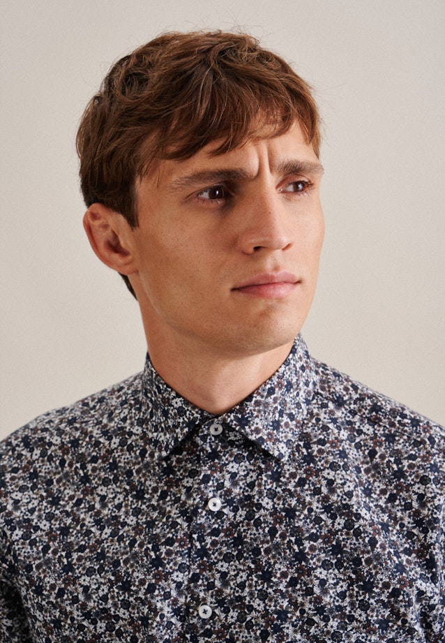Regular Business Hemd Floral in Braun |  Seidensticker Onlineshop