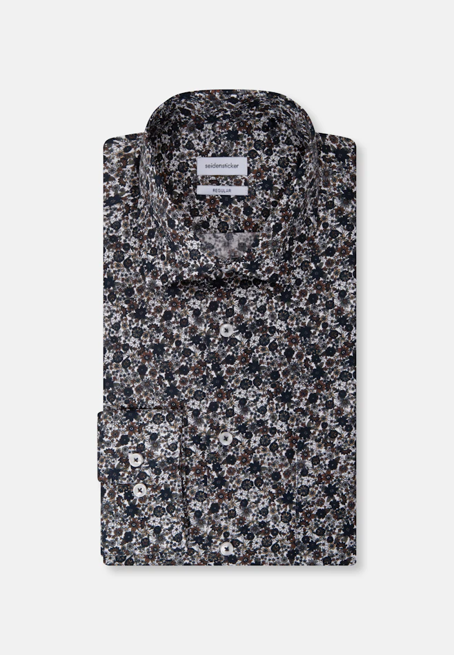 Regular Business Hemd Floral in Braun | Seidensticker Onlineshop