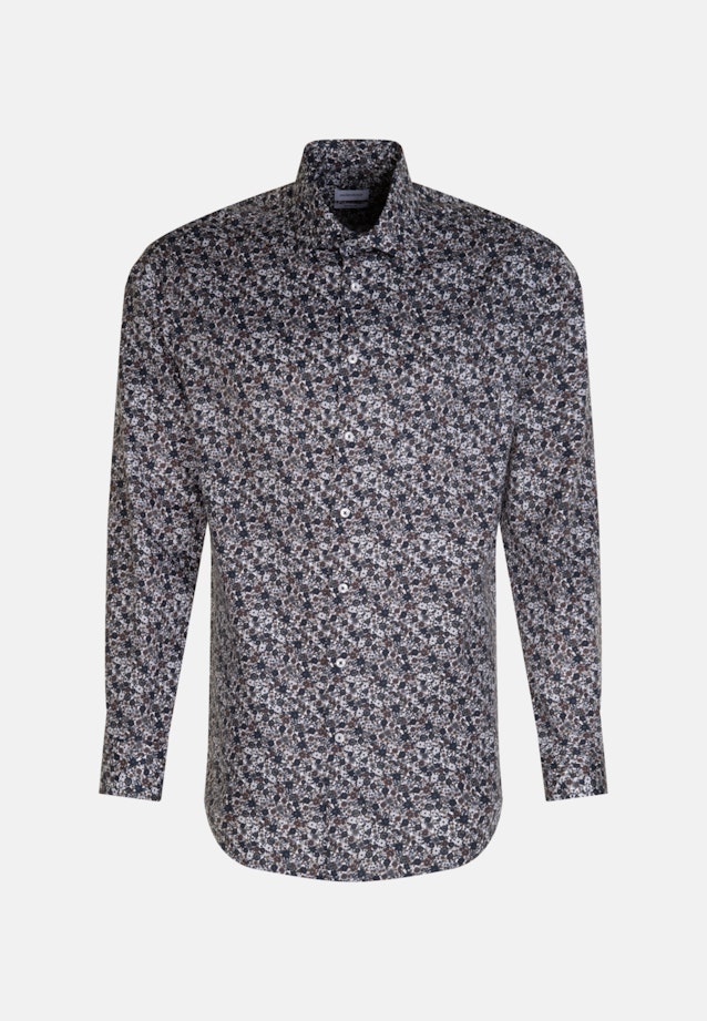 Regular Business Hemd Floral in Braun |  Seidensticker Onlineshop