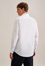 Chemise Business Regular Popeline Col Kent in Blanc |  Seidensticker Onlineshop