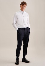 Chemise Business Regular Popeline Col Kent in Blanc |  Seidensticker Onlineshop