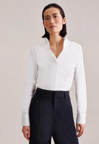 Chalice Blouse Uni in White |  Seidensticker Onlineshop