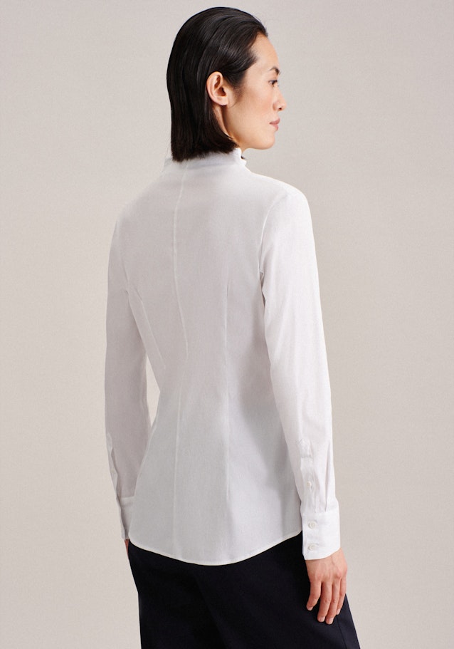 Long sleeve Poplin Chalice Blouse in White | Seidensticker Onlineshop
