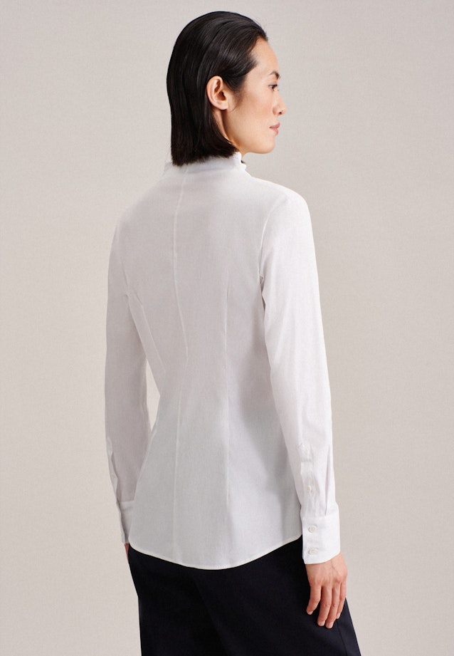 Long sleeve Poplin Chalice Blouse in White | Seidensticker Onlineshop