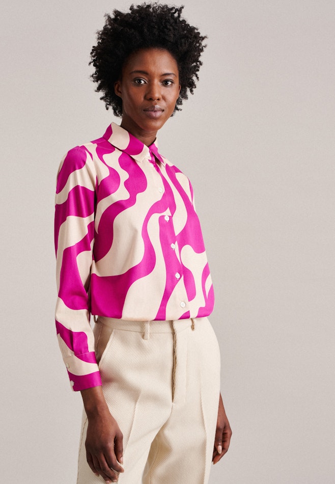 Satin Shirt Blouse in Pink | Seidensticker online shop