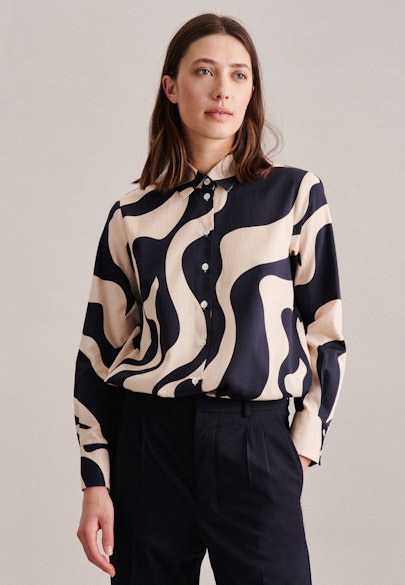 Shirt Blouse Print in Ecru |  Seidensticker Onlineshop