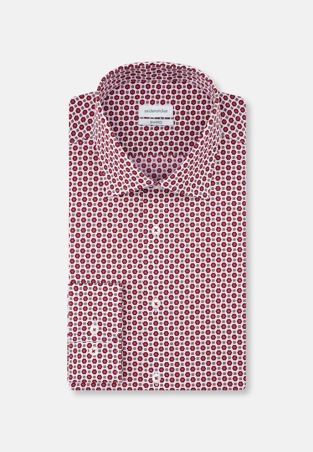 Shaped Business shirt Print in Red |  Seidensticker Onlineshop