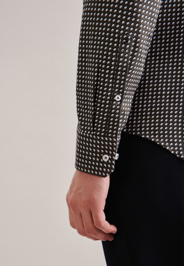 Slim Business shirt Print in Green |  Seidensticker Onlineshop