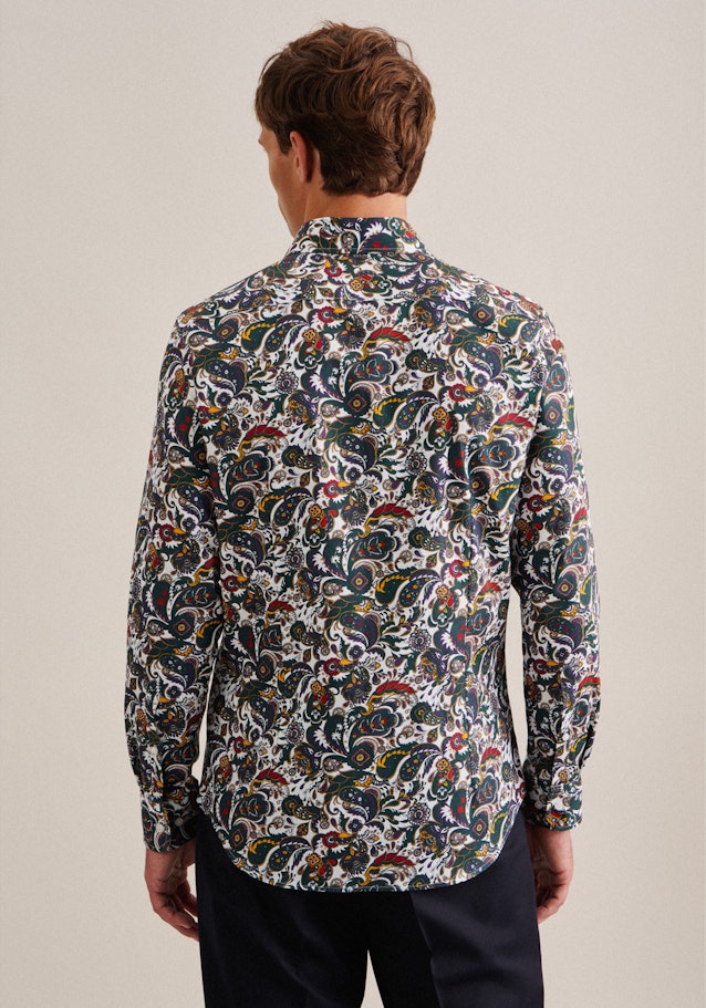 Slim Business Hemd Floral in Grün | Seidensticker Onlineshop