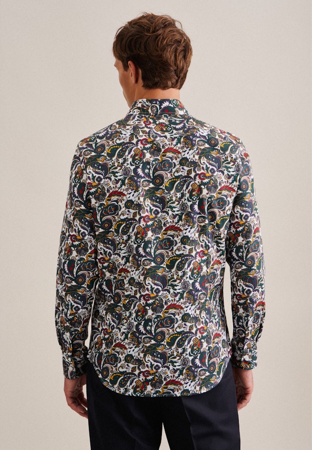 Slim Chemise d'affaires Floral in Vert |  Seidensticker Onlineshop