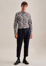 Slim Chemise d'affaires Floral in Vert |  Seidensticker Onlineshop