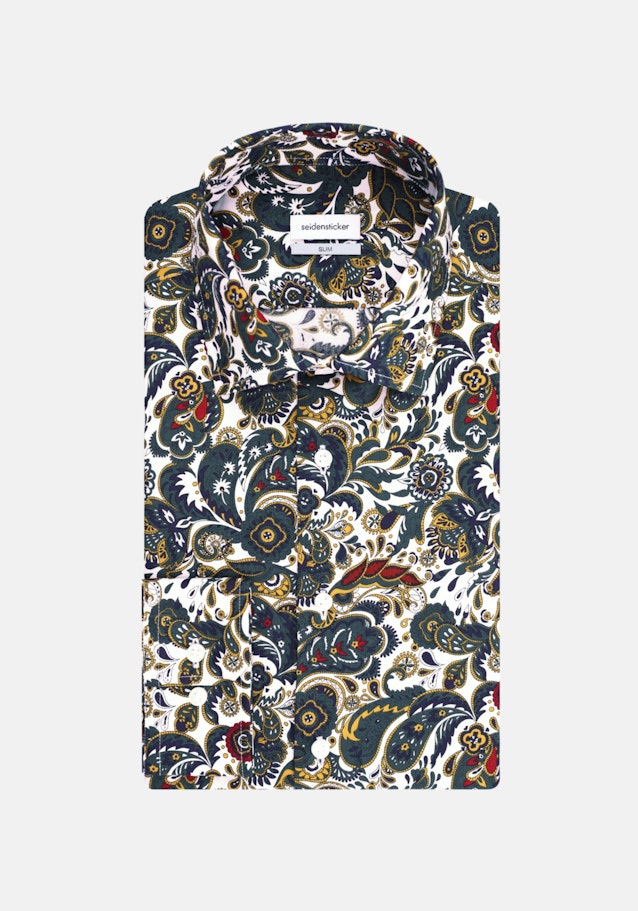 Slim Business Hemd Floral in Grün | Seidensticker Onlineshop