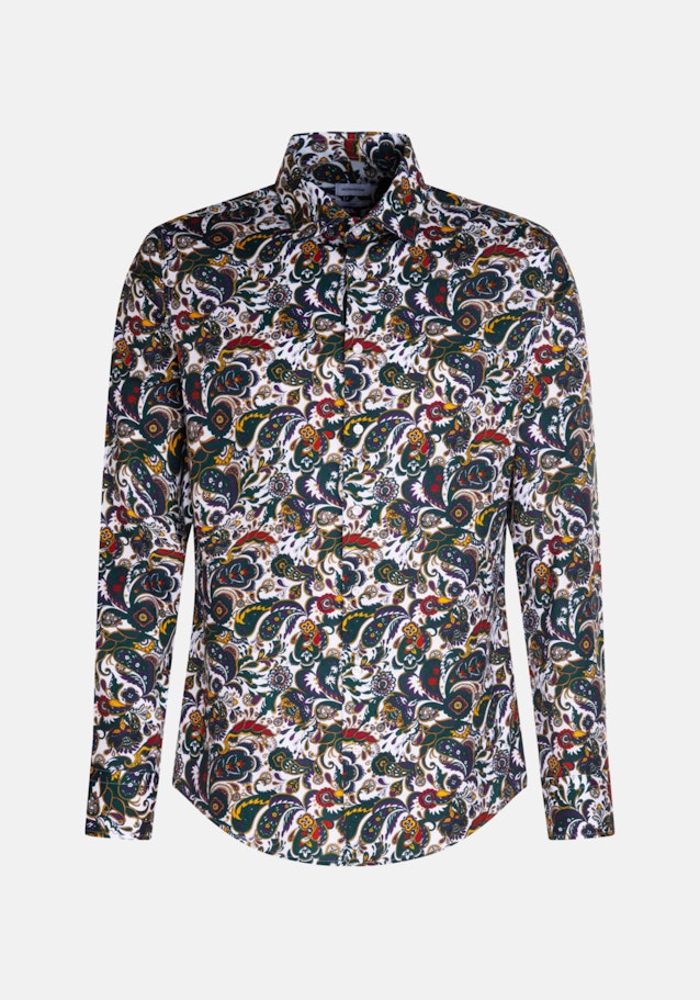Slim Business Hemd Floral in Grün | Seidensticker Onlineshop