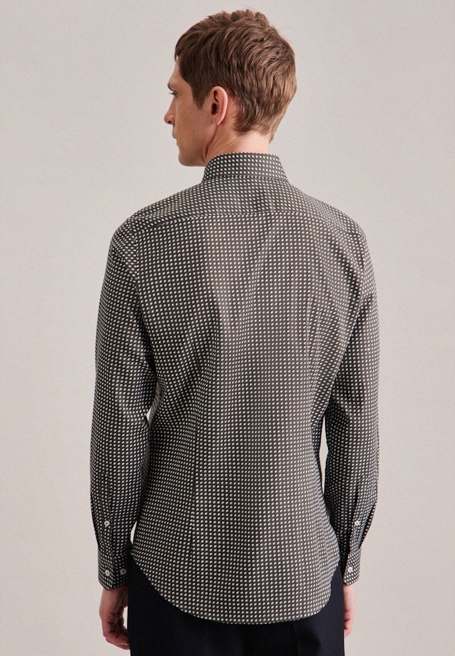 Shaped Business shirt Print in Green |  Seidensticker Onlineshop