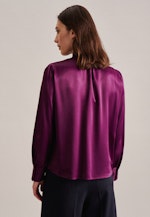 Satin Schlupfbluse in Lila |  Seidensticker Onlineshop