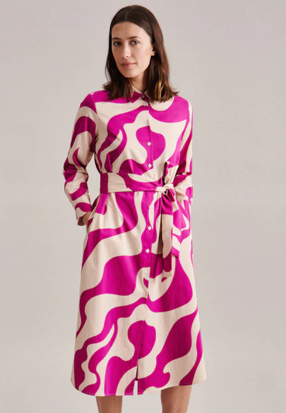 Kleid Druck in Rosa/Pink |  Seidensticker Onlineshop