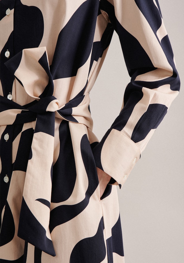 Kragen Kleid Regular in Ecru |  Seidensticker Onlineshop