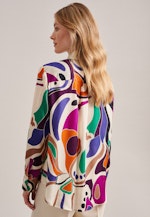 lange Arm Satin Shirtblouse in Ecru |  Seidensticker Onlineshop