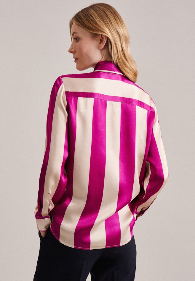 Long sleeve Satin Shirt Blouse in Pink | Seidensticker Onlineshop