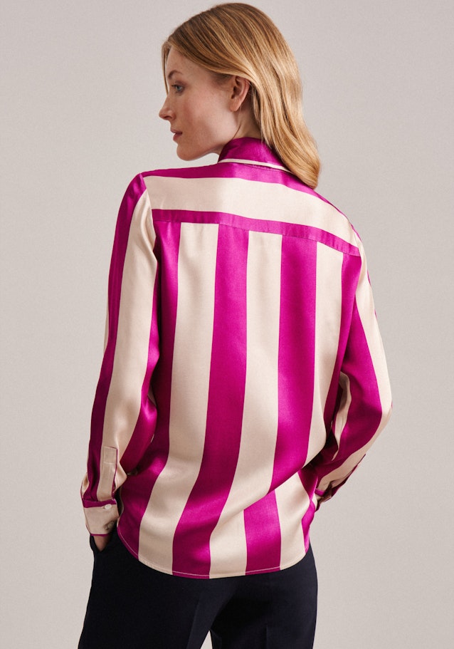 Long sleeve Satin Shirt Blouse in Pink |  Seidensticker Onlineshop