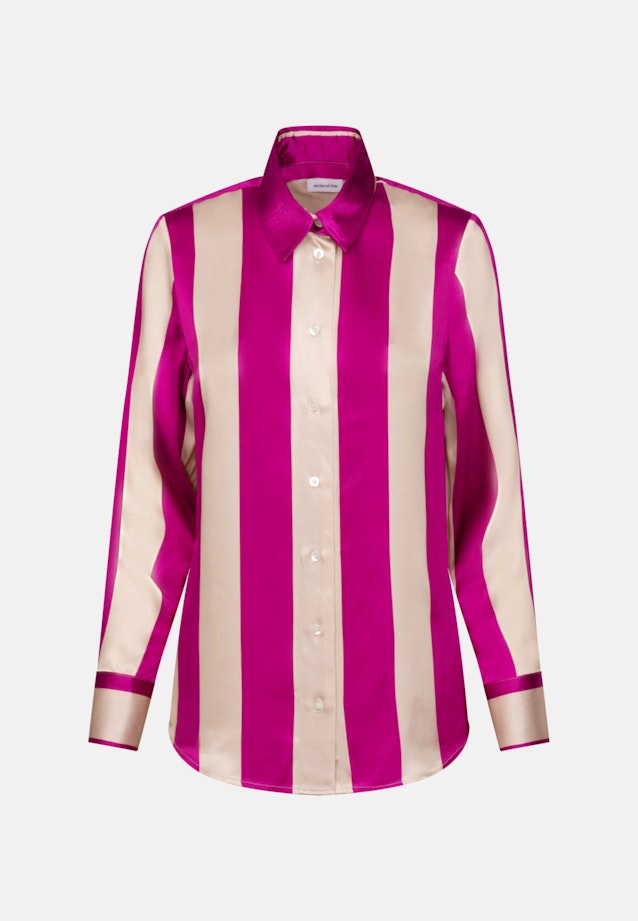 lange Arm Satin Shirtblouse in Roze/Pink |  Seidensticker Onlineshop
