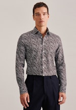 Slim Business Hemd Floral in Braun |  Seidensticker Onlineshop
