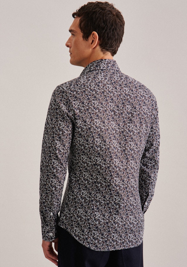 Slim Business Hemd Floral in Braun | Seidensticker Onlineshop