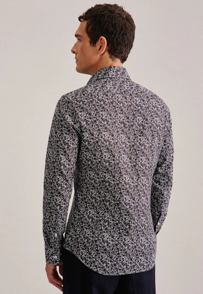 Slim Business Hemd Floral in Braun |  Seidensticker Onlineshop