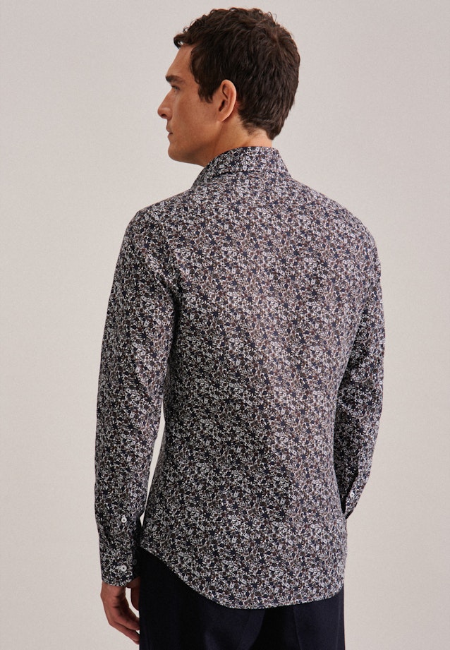 Slim Business Hemd Floral in Braun |  Seidensticker Onlineshop