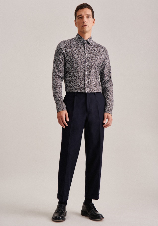 Slim Business Hemd Floral in Braun | Seidensticker Onlineshop