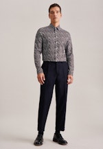 Slim Business Hemd Floral in Braun |  Seidensticker Onlineshop