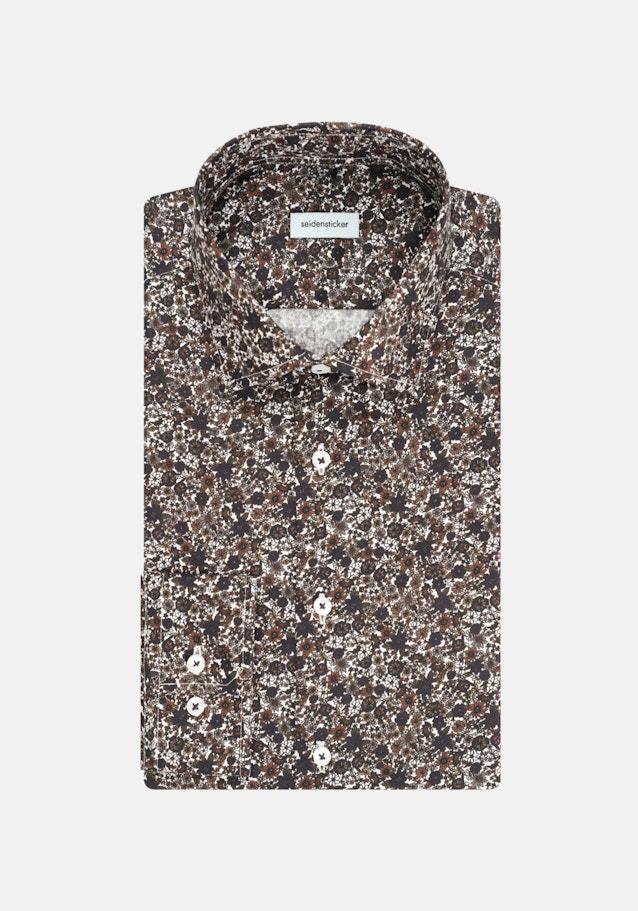 Slim Business Hemd Floral in Braun | Seidensticker Onlineshop