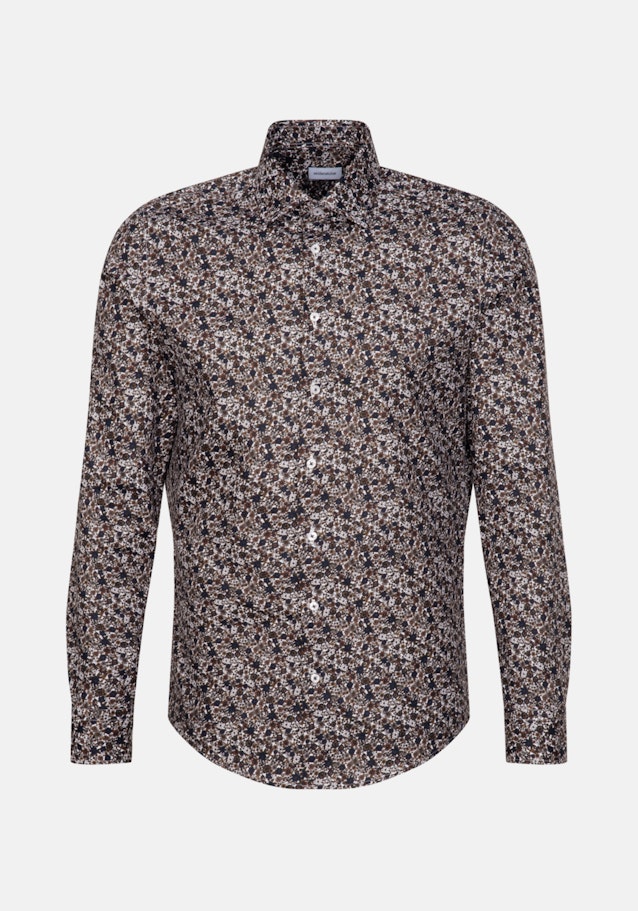 Slim Business Hemd Floral in Braun | Seidensticker Onlineshop