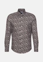 Slim Business Hemd Floral in Braun |  Seidensticker Onlineshop
