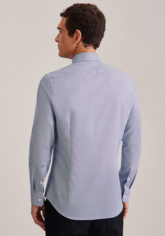 Non-iron Structure Business Shirt in X-Slim with Kent-Collar in Medium Blue | Seidensticker Onlineshop