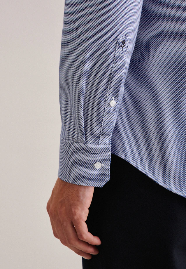 X-Slim Chemise d'affaires Uni in Bleu Moyen |  Seidensticker Onlineshop