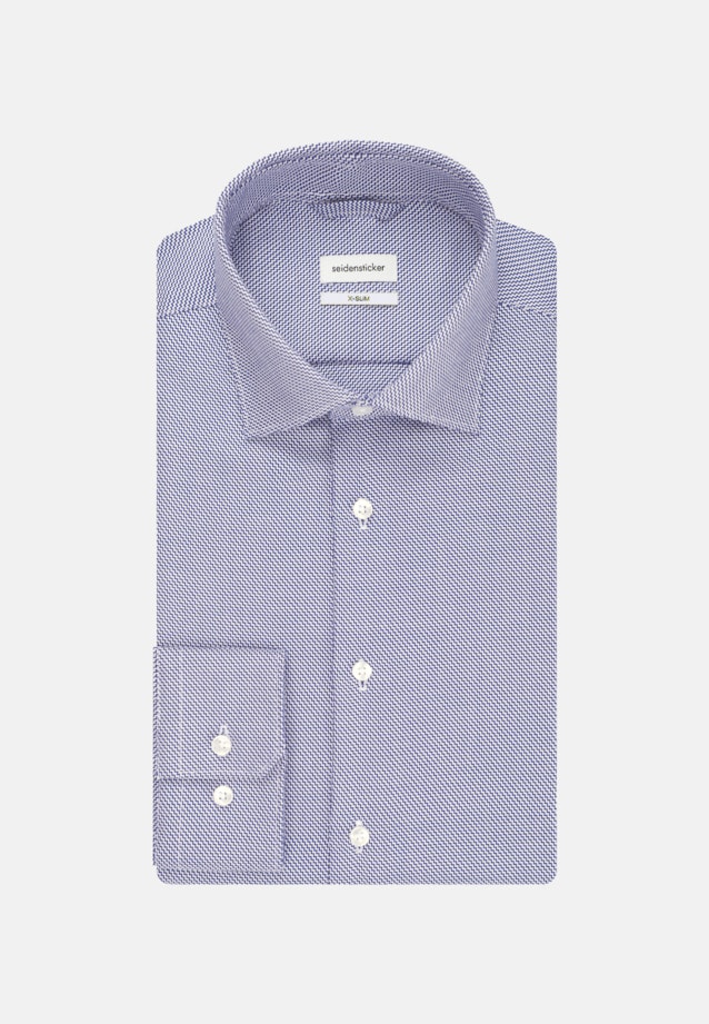 Non-iron Structure Business Shirt in X-Slim with Kent-Collar in Medium Blue |  Seidensticker Onlineshop
