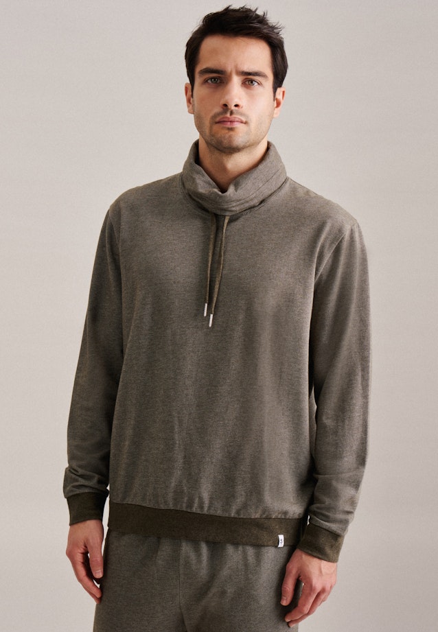 Sweatshirt Regular Manche Longue in Vert |  Seidensticker Onlineshop
