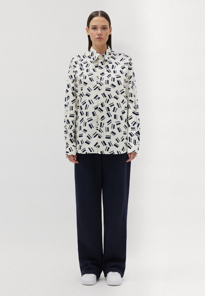 Regular Casual Hemd Druck in Ecru | Seidensticker Onlineshop