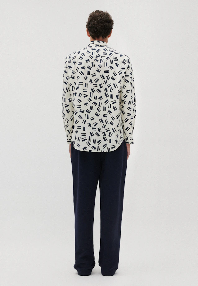 Regular Casual Hemd Druck in Ecru |  Seidensticker Onlineshop