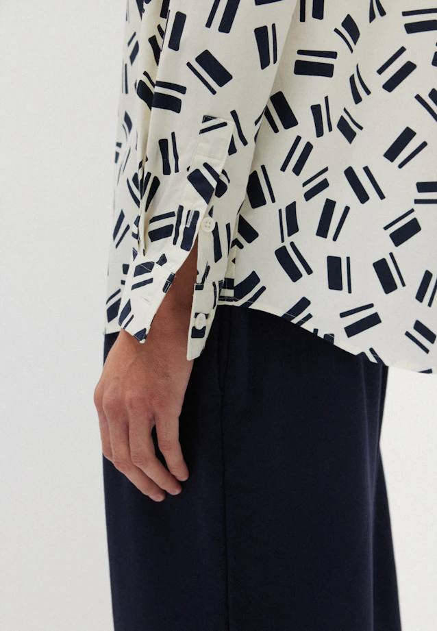 Regular Casual shirt Print in Ecru |  Seidensticker Onlineshop