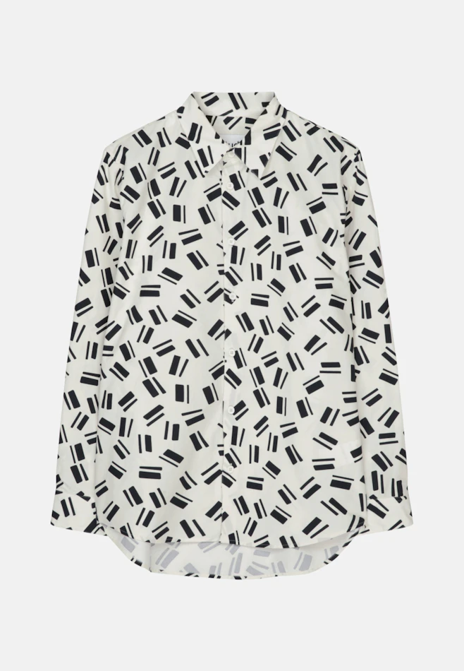 Regular Chemise casual Imprimé dans Ecru | Boutique en ligne Seidensticker