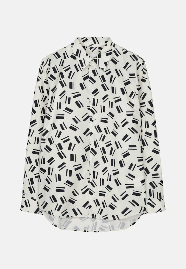 Regular Casual Hemd Druck in Ecru |  Seidensticker Onlineshop